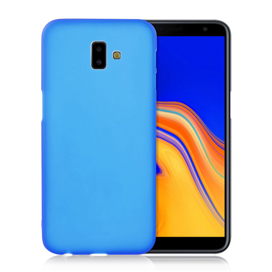 Samsung Galaxy J6 Plus (2018) matta pintainen silikooni takasuoja kuori - Sininen