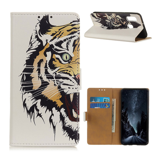 Samsung Galaxy A20e pattern leather case - Tiger
