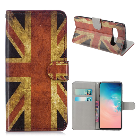 Samsung Galaxy S10 pattern leather case - Vintage UK Flag
