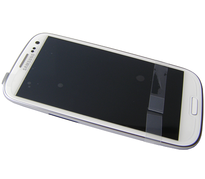 Etupaneeli kosketuspaneelilla and LCD Näyttö Samsung I9300i Galaxy S3 Neo/ I9301 Galaxy S3 Neo - valkoinen (Alkuperäinen)