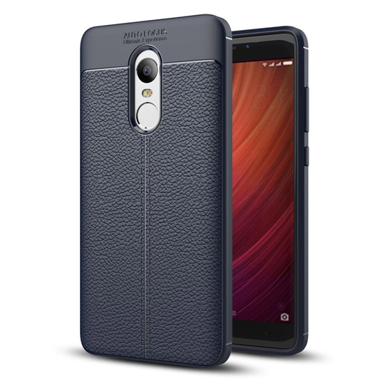 Xiaomi Redmi Note 4 litsitekstuurinen suojakuori - Tummansininen