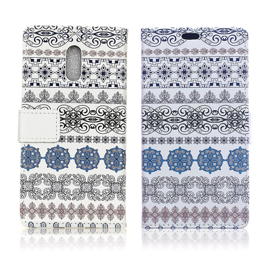Nokia 6 design nahkakotelo - Arabian kuviot