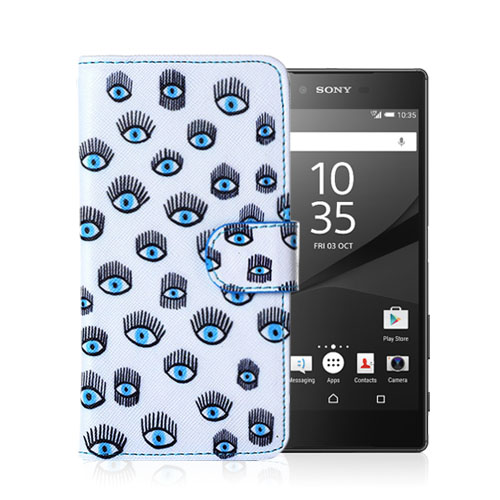 Moberg Sony Xperia Z5 Nahkakotelo - Sinisiä Silmiä