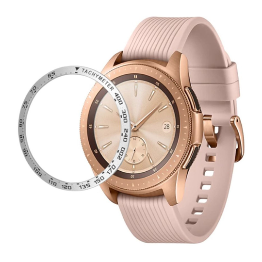 Samsung Galaxy Watch (46mm) aluminum alloy styling bezel - Silver