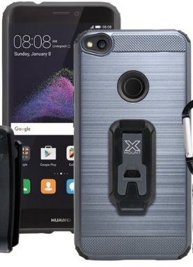 Armor-X CX Iskunkestävä Suojakotelo Huawei P8 - Metallinharmaa