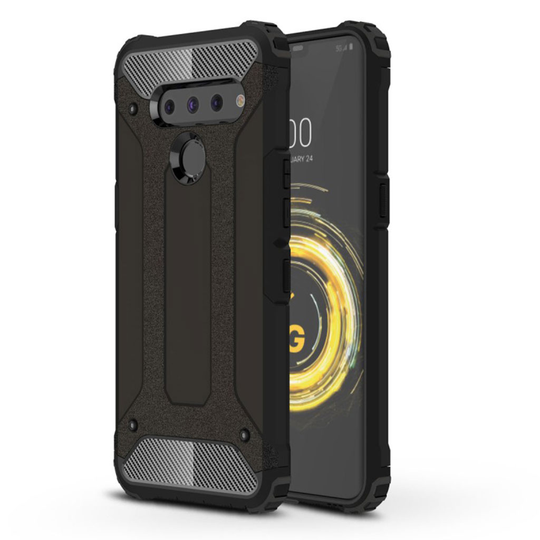 Armour Guard LG V50 ThinQ kuoret - Musta