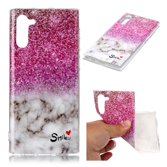 Marble Samsung Galaxy Note 10 kuoret - Säihkyvä Marmori Kuvio