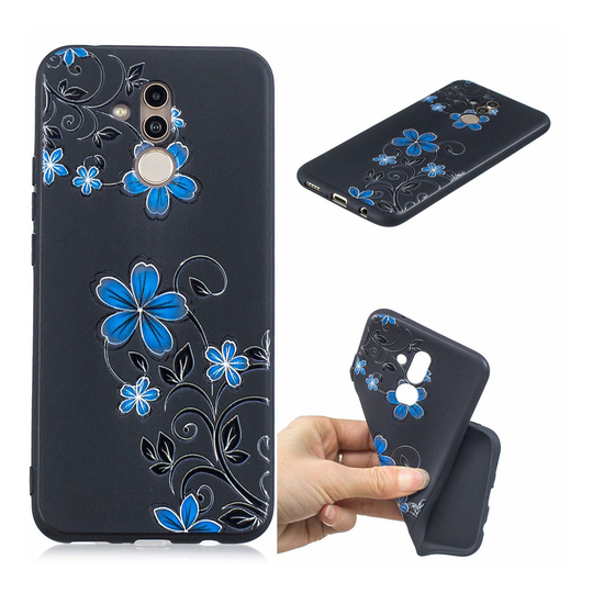 Huawei Mate 20 Lite silikooni muovinen kuviollinen pehmeä takasuoja kuori - Kauniit Kukat
