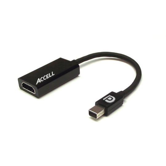 UltraAV, Active Mini DisplayPort To HDMI Adapter, 20-pin (ma) - 19-pin (fe), 1080p, 3D, 4K, AMD Eyef