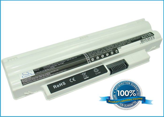 Dell Inspiron Mini 10 1012 Inspiron Mini 1012 Inspiron Mini 1018 akku 4400 mAh - Valkoinen