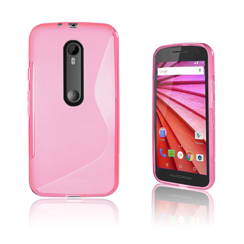 Lagerlöf Motorola Moto G 3rd Gen Kuori - Kuuma Pinkki