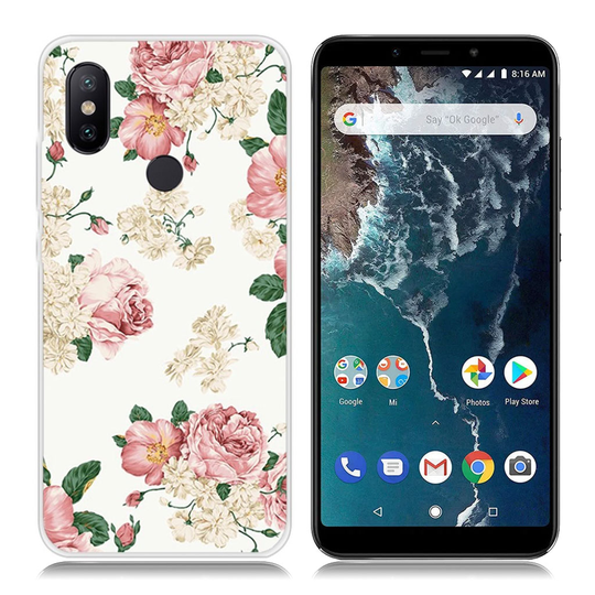 Xiaomi Mi A2 kuviollinen suojakotelo - Elegantit Kukat