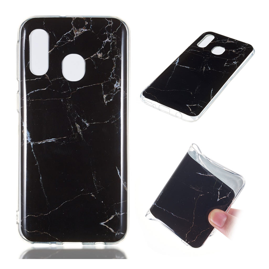 Samsung Galaxy A40 simple marble pattern case - Style D