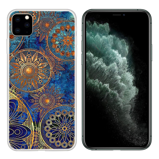 Deco iPhone 11 Pro Max kuoret - Kultainen Kukka