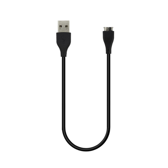 Fitbit Charge HR mallille kestävä USB latauskaapeli - Musta