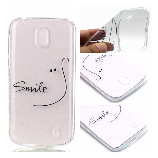 Nokia 1 uniikki suojakuori - Hymyile