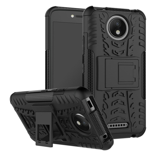 Motorola Moto C Plus tyylikäs suojakuori - Musta