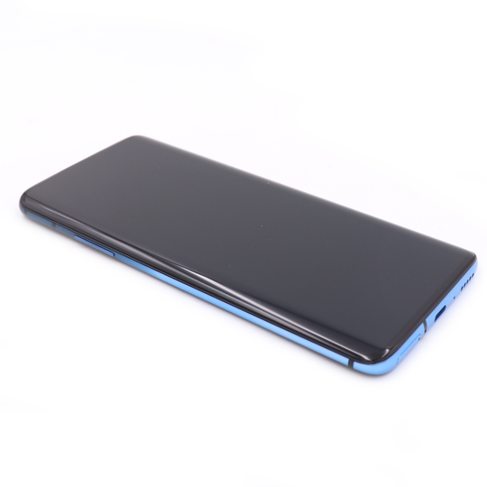 Oneplus 7 Pro Näyttö ja kosketuspaneeli rungolla - Sininen / Nebula Blue