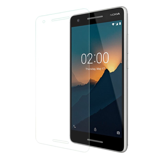 Nokia 2.1 Arc Edge Karkaistu Lasi Suoja Kalvo Puhelimen Näytölle - Transparentti 0.3mm
