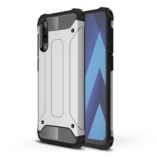 Samsung Galaxy A70 armor guard hybrid case - Silver