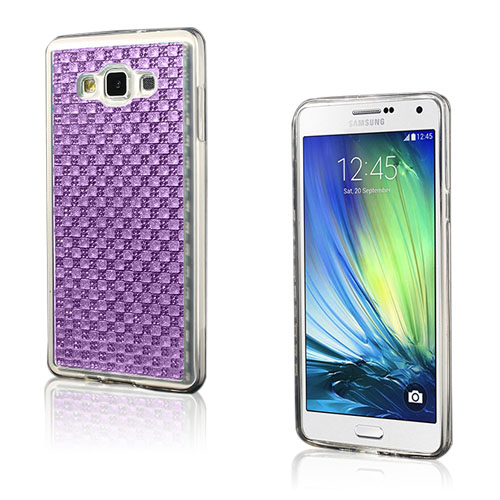 Samsung Galaxy A7 Sm-A700f Aprikoosi Kuvioinen Geeli Kristalli Tpu Kuori - Violetti
