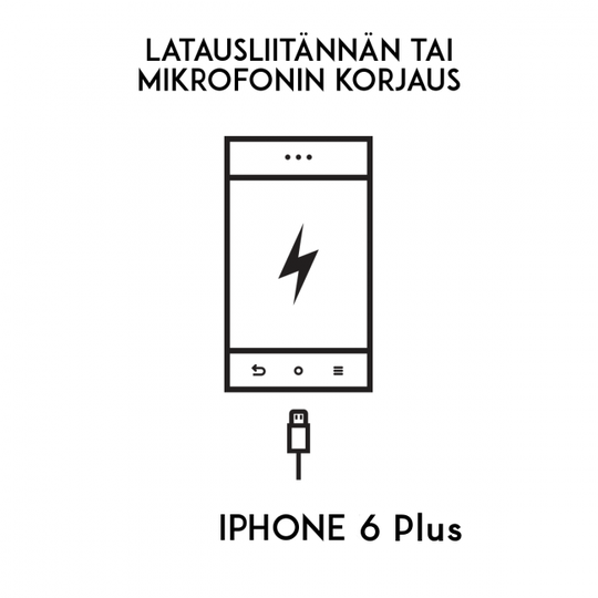 iPhone huolto - Apple iPhone 6 Plus Latausliittimen ja mikrofonin ja kuulokeliittimen korjaus