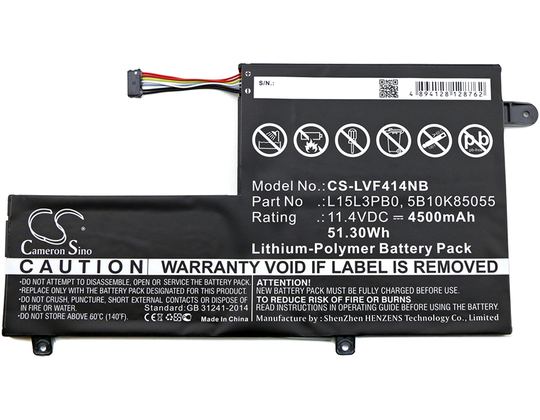 Lenovo Flex 4 1470 Ideapad 330 Yoga 520 akku 4500 mAh
