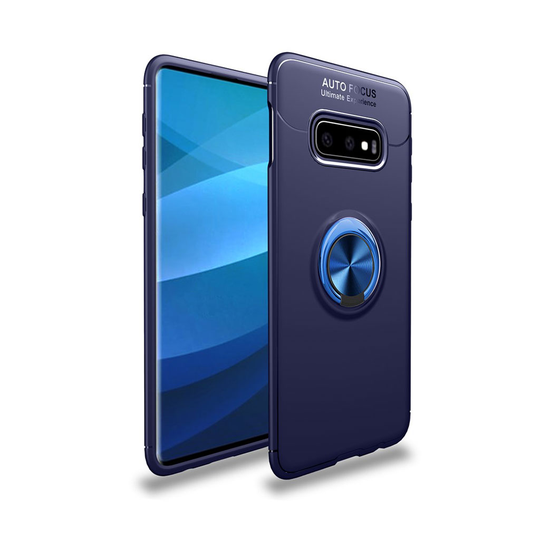 Samsung Galaxy S10e magneettinen metallilevy takatuki suojakotelo - Sininen