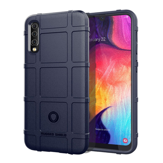 Samsung Galaxy A50 rugged square grid case - Blue