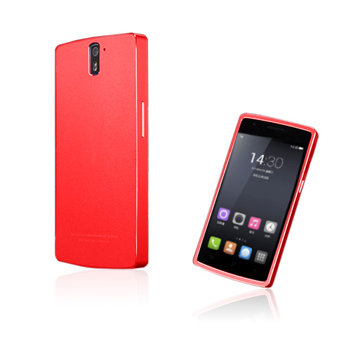 Luphie OnePlus One Alumiininen Suojakehys Ja Suojakuori - Punainen