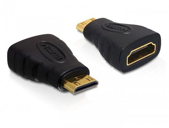 This Adapter High Speed HDMI By Delock Converts An Existing HDMI C Port Into A HDMI A Port.