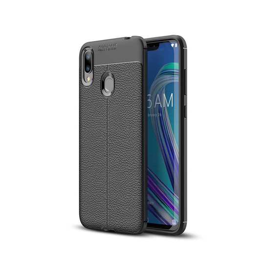 Asus ZenFone Max (M2) litsi suojakotelo - Musta