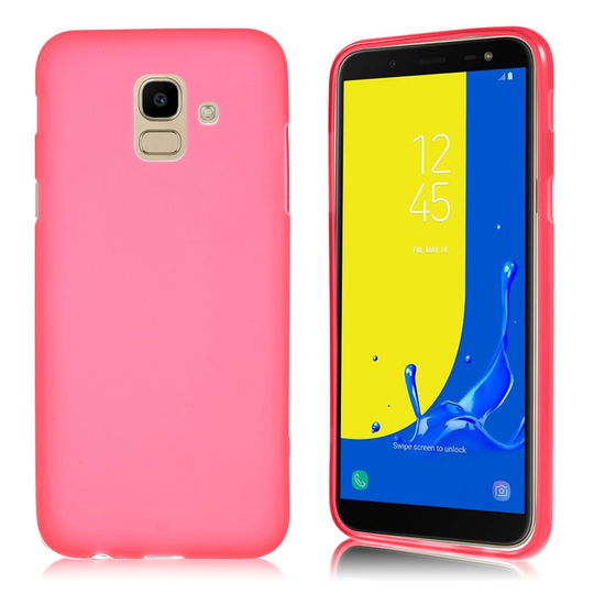 Samsung Galaxy A6 (2018) Kaksipuolinen Matta Pintainen Himmeä TPU Takasuoja Kuori - Punainen