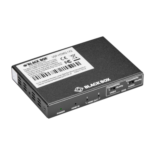 BLACK BOX HDMI 2.0 4K60 SPLITTER - 1X2