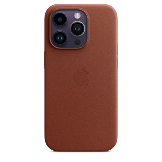 APPLE IPhone 14 Pro Leath Case MgS Umber