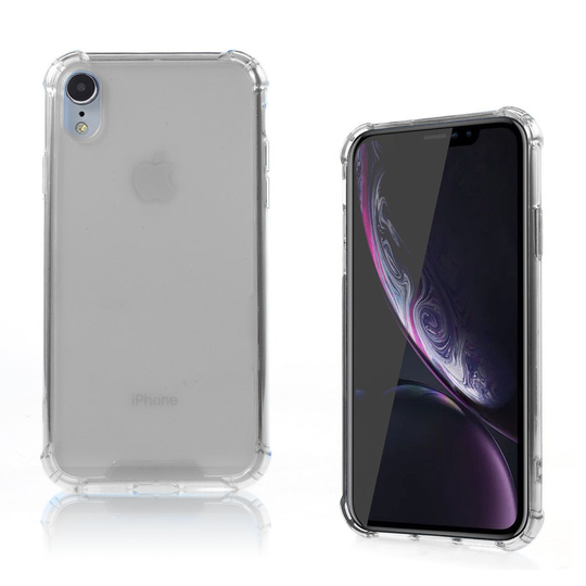 iPhone 9 Hybriidi Muovinen Akryyli Takasuoja Kuori Kulma Vahvisteilla - Transparentti