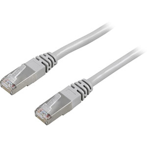 F/UTP Cat6 Suojattu Laitekaapeli, 2m, 250MHz, Delta-sertifioitu, LSZH, Harmaa.