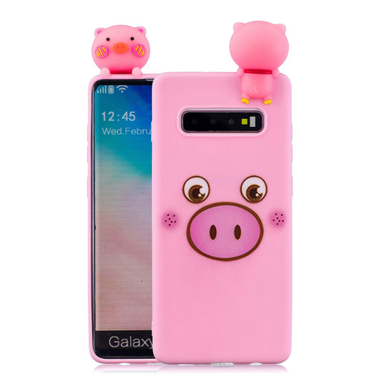 Samsung Galaxy S10 3D animal doll case - Pig