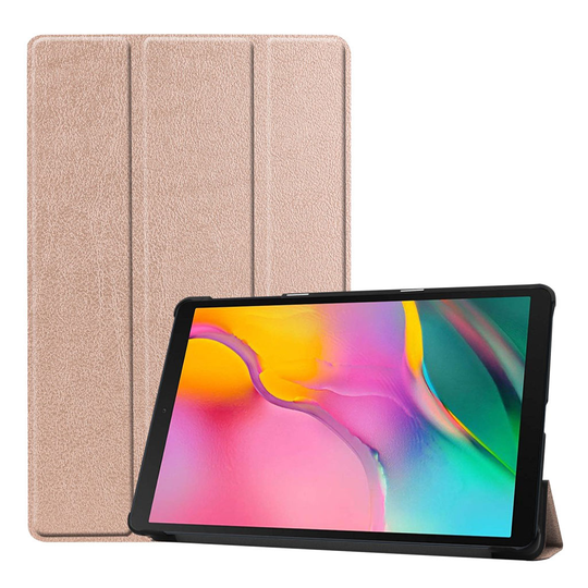 Samsung Galaxy Tab A 10.1 (2019) tri-fold leather case - Rose Gold