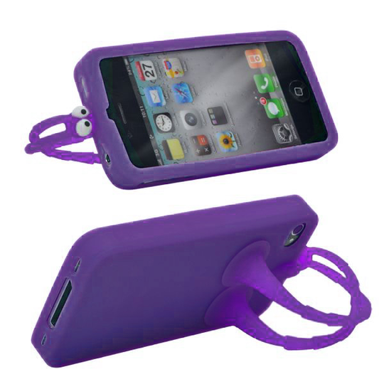 GoGo (Violetti) iPhone 4 / 4S Silikonikuori