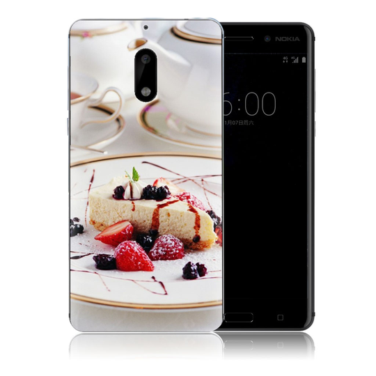 Nokia 6 uniikki suojakuori - Hedelmäkakku