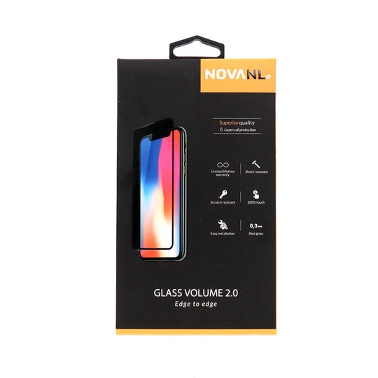 NovaNL iPhone 7 Plus / 8 Plus - Privacy Panssarilasi (Koko näytön peittävä) - Valkoinen