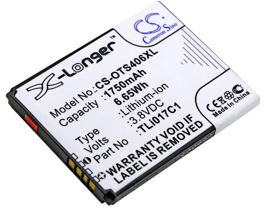 Alcatel One Touch Streak puhelimen akku 1750 mAh