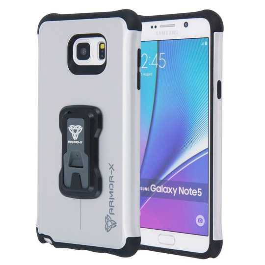 Armor-X CX Samsung Galaxy Note 5 Rugged suojakotelo - Harmaa