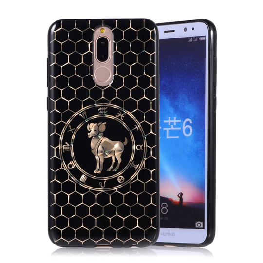 Huawei Mate 10 Lite Galvanoitu Horoskooppi TPU Takasuoja Kuori - Oinas