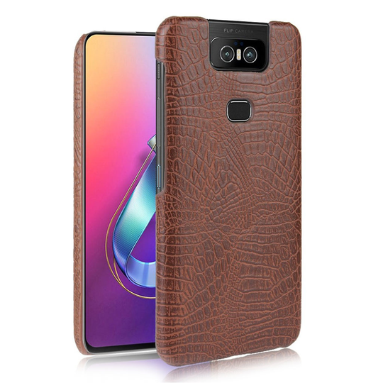 Croco ASUS ZenFone 6 ZS630KL kuoret - Ruskea
