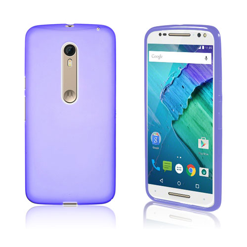 Motorola Moto X Style Pehmeä Matta TPU Geeli Kuori - Violetti