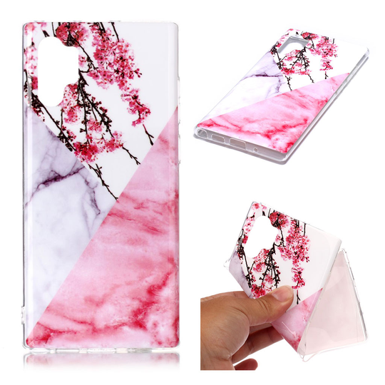 Marble Samsung Galaxy Note 10 Pro kuoret - Kukkainen marmori
