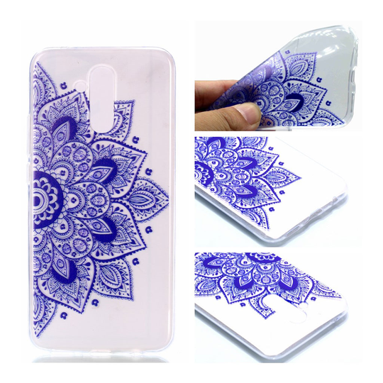 Huawei Mate 20 Lite kuviollinen joustava silikooni muovinen takasuoja kuori - Mandala Kukka