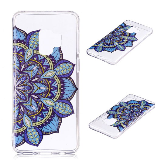 Samsung Galaxy S9 Plus eleganttinen suojakuori - Sininen kukka